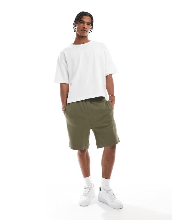 【送料無料】 ボス オレンジ メンズ ハーフパンツ・ショーツ ボトムス BOSS Orange sweat shorts in green Open Green