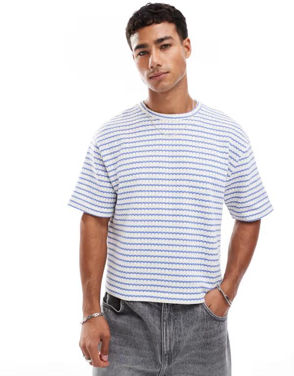 エイソス メンズ トップス Tシャツ クロップド ASOS DESIGN cropped relaxed t-shirt in heavyweight b..