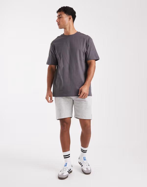 【送料無料】 オンリーアンドサンズ メンズ Tシャツ トップス ONLY & SONS relaxed fit t-shirt in dark gray Gray Pinstripe