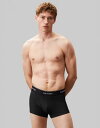 【送料無料】 カルバンクライン メンズ トランクス アンダーウェア Calvin Klein Icon Cotton Stretch 3 pack briefs in triple black BLACK W/ BLACK WB