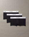 【送料無料】 カルバンクライン メンズ トランクス アンダーウェア Calvin Klein Icon Cotton Stretch 3 pack low rise briefs in black Black
