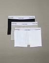 【送料無料】 カルバンクライン メンズ トランクス アンダーウェア Calvin Klein Icon Cotton Stretch 3 pack briefs in black white gray Multi