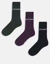 【送料無料】 ジャック アンド ジョーンズ メンズ 靴下 アンダーウェア Jack & Jones sports socks 3 pack in khaki black plum Duffel Bag