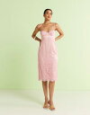 【送料無料】 マンゴ レディース ワンピース トップス Mango premium embroidered floral strappy midi dress ...