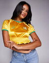 【送料無料】 リキュールアンドポーカー レディース Tシャツ トップス Liquor N Poker ruched carnival varsity t-shi...