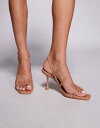 【送料無料】 シミ レディース サンダル シューズ Simmi London Kaleah strappy high heeled sandals in tan Tan pu