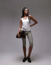 【送料無料】 トップショップ レディース ベスト トップス Topshop slouchy scoop neck tank top in white WHITE