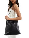 【送料無料】 グラマラス レディース トートバッグ バッグ Glamorous shoulder tote bag with pocket detail in black Black