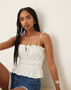 【送料無料】 ノーバディーズ チャイルド レディース ベスト トップス Nobody's Child Polly cami top in white White
