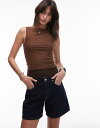 【送料無料】 ハウスオブサニー レディース ベスト トップス House of Sunny multi layer mesh tank top in toffe...