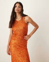 【送料無料】 ネバーフリードレスド レディース タンクトップ トップス Never Fully Dressed sequin tank top in rust ...