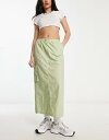 【送料無料】 エイソス レディース スカート ボトムス ASOS DESIGN side ruched cargo maxi skirt in sage Sag...