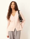 【送料無料】 エイソス レディース カーディガン アウター ASOS DESIGN a line boyfriend cardigan with pocket ...
