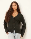 【送料無料】 エイソス レディース カーディガン アウター ASOS DESIGN a line boyfriend cardigan with pocket ...