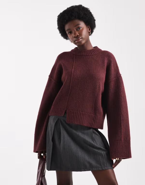 エイソス レディース アウター ニット・セーター クルーネック セーター ASOS DESIGN crew neck sweate..