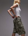 【送料無料】 リーバイス レディース ハーフパンツ・ショーツ ボトムス Levi's baggy dad cargo shorts in camo Green ...