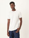【送料無料】 マンゴ メンズ Tシャツ トップス Mango 100% cotton T-shirt in white WHITE