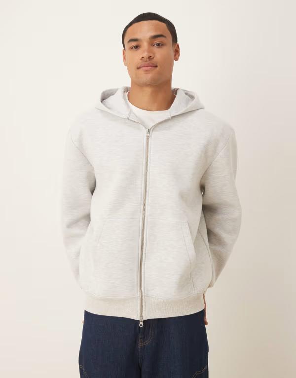 エイソス メンズ アウター パーカー・スウェット スキューバ パーカー ASOS DESIGN oversized scuba zi..