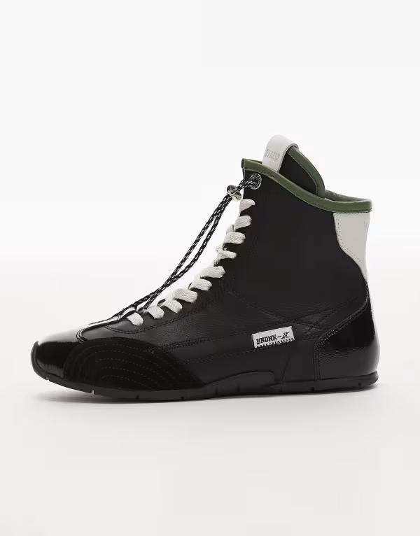 ブロンクス レディース シューズ スニーカー ブーツ レース Bronx Myr-aa lace up boxing boots Black ..