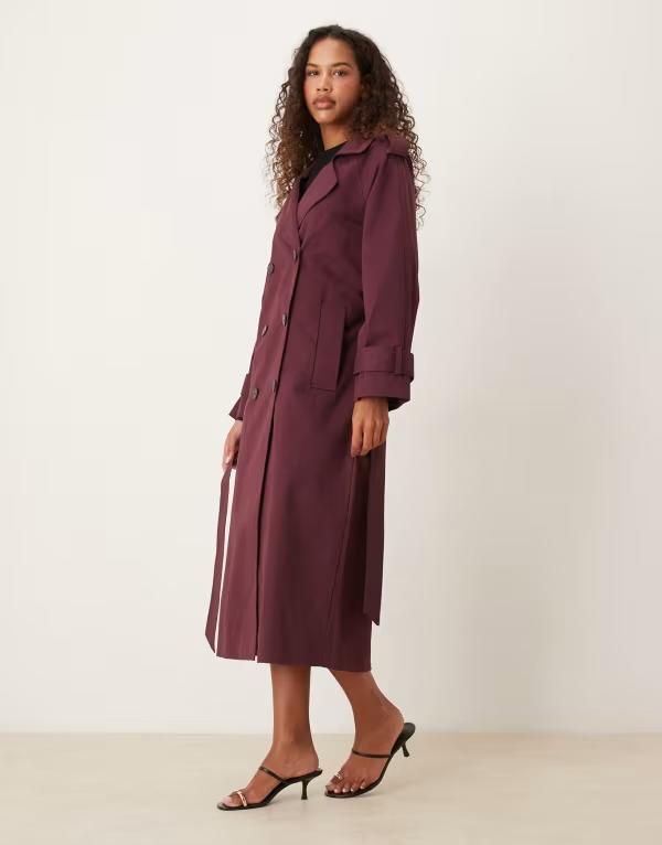ReVida ŷԾŹ㤨֥ΡХǥ 㥤 ǥ  㥱åȡ֥륾  Nobody's Child longline trench coat Burgundy СǥפβǤʤ74,800ߤˤʤޤ