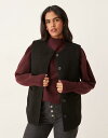 【送料無料】 ノーバディーズ チャイルド レディース ジャケット・ブルゾン アウター Nobody's Child button up teddy vest in black Black