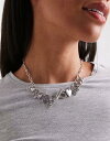 エイソス レディース アクセサリー ネックレス・チョーカー・ペンダントトップ ショーツ SILVER ASOS DESIGN short necklace with eclectic charms in silver tone