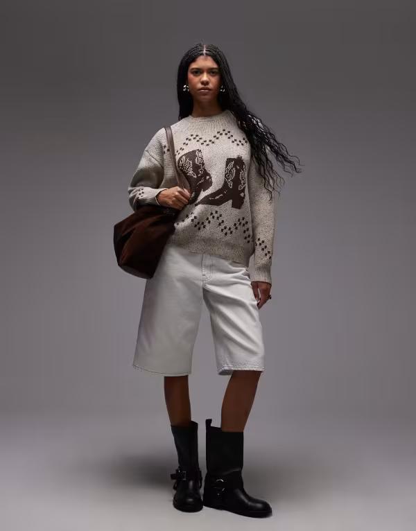 エモリー パーカー レディース アウター ニット・セーター セーター ブーツ Emory Park cowboy boot ov..