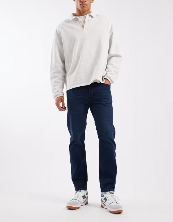 ジャック アンド ジョーンズ メンズ ボトムス デニムパンツ Dark Blue Jack & Jones Mike tapered jeans in dark blue