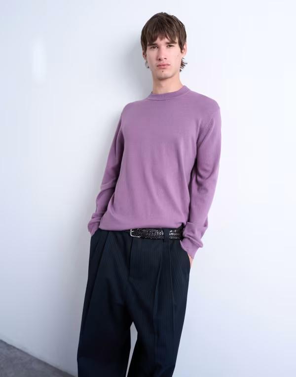 トップマン メンズ アウター ニット・セーター クルーネック ニット Topman essential knit crew neck ..