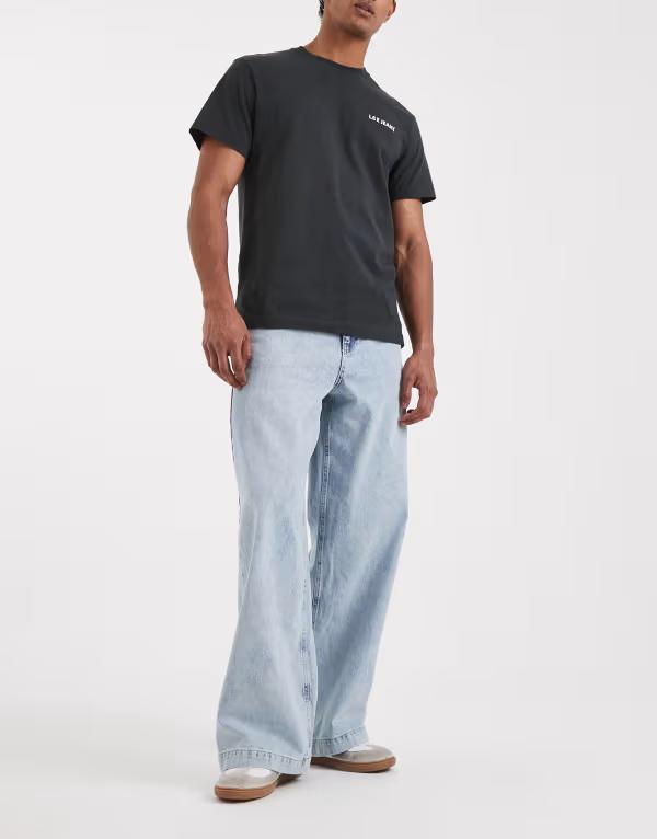 エイソス メンズ ボトムス デニムパンツ ジーンズ ASOS DESIGN super baggy jeans in mid washed Mid wash blue ブルー