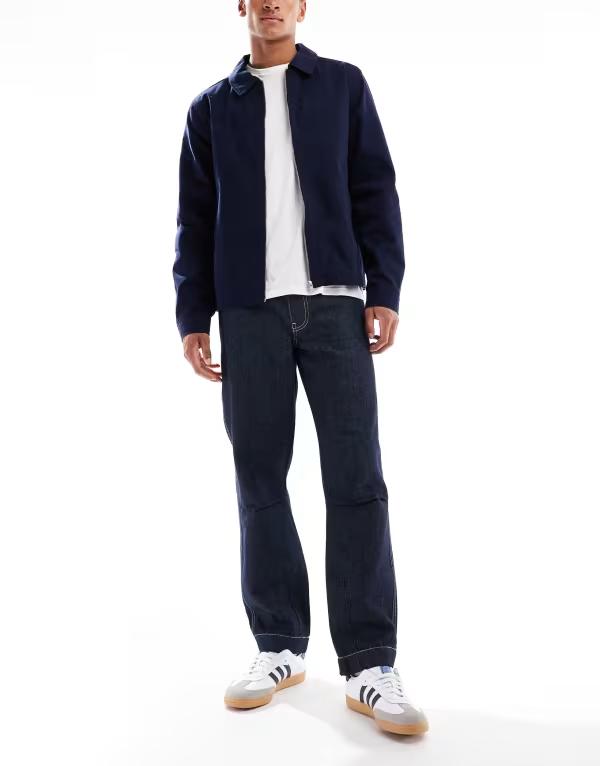 エイソス メンズ ボトムス デニムパンツ ジーンズ ASOS DESIGN straight fit jeans in raw wash Raw wash