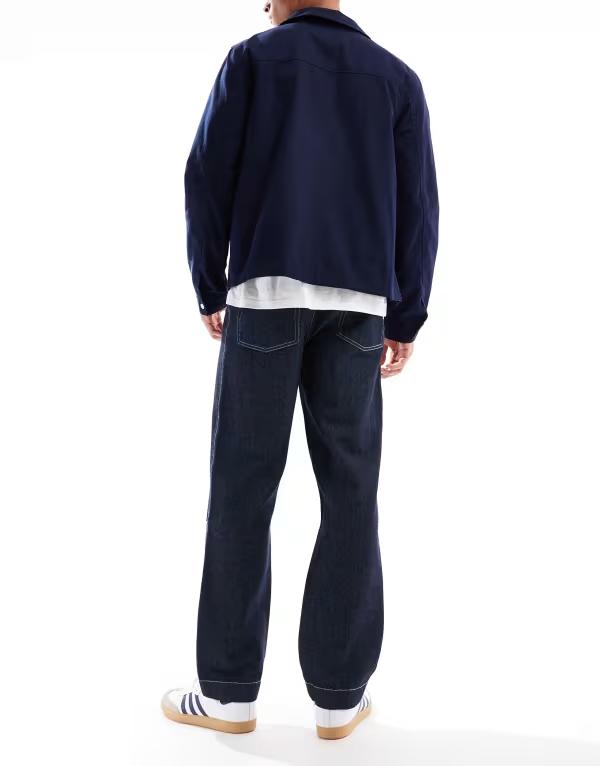 エイソス メンズ ボトムス デニムパンツ ジーンズ ASOS DESIGN straight fit jeans in raw wash Raw wash