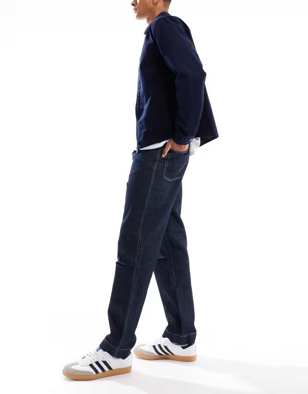 エイソス メンズ ボトムス デニムパンツ ジーンズ ASOS DESIGN straight fit jeans in raw wash Raw wash