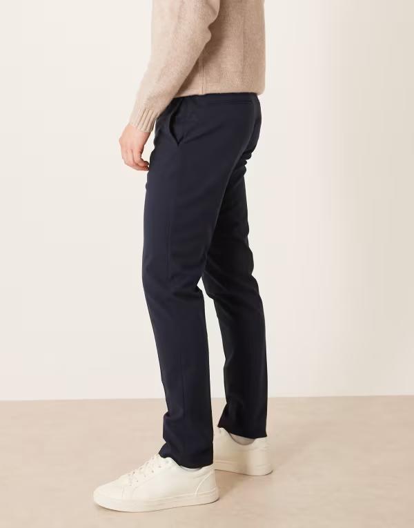 エイソス メンズ ボトムス カジュアルパンツ パンツ ASOS DESIGN smart skinny pants NAVY ネイビー