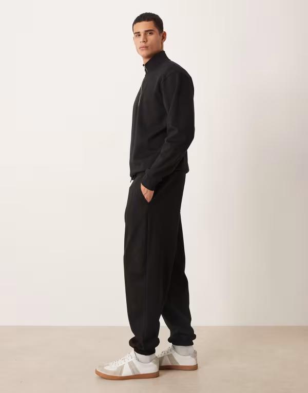 エイソス メンズ ボトムス カジュアルパンツ パンツ スウェットパンツ ASOS DESIGN breatheMAX oversized sweatpants - part of a set Black ブラック