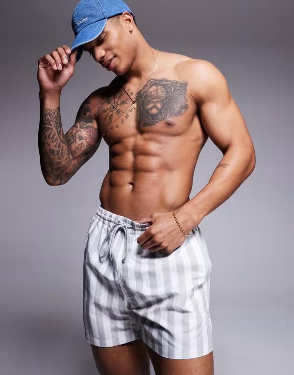 サウスビーチ メンズ 水着 ハーフパンツ・ショーツ ショートパンツ コントラスト South Beach contrast..