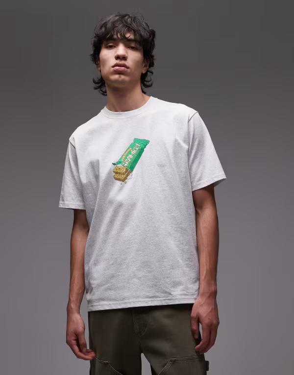 グラミチ メンズ トップス Tシャツ Gramicci granola bar t-shirt Gray グレー