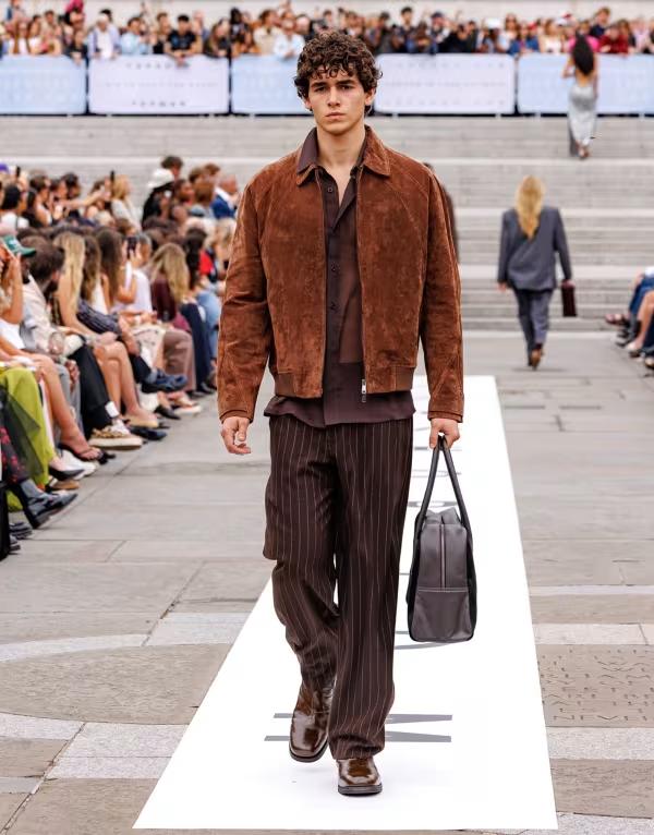 ȥåץޥ   㥱åȡ֥륾  Topman real suede jacket in rust BROWN ֥饦