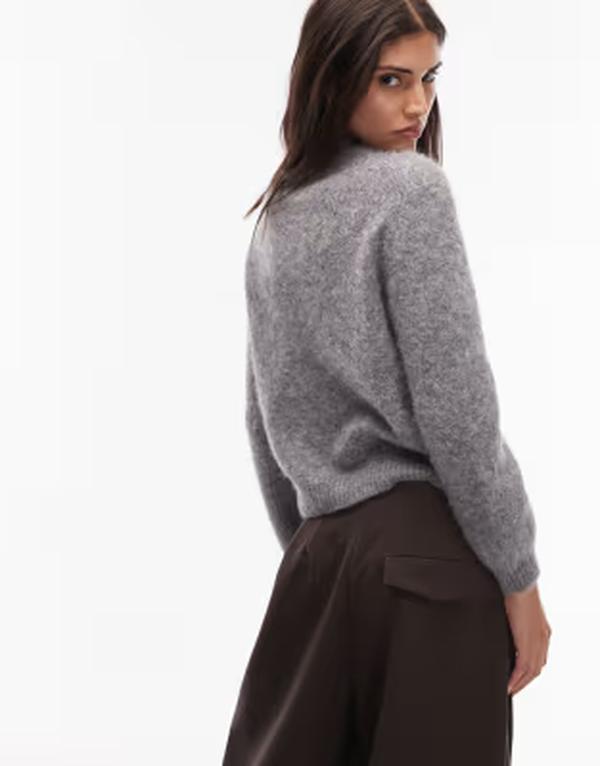 アルケット レディース アウター カーディガン ウール ARKET alpacand wool short cardigan Gray グレー