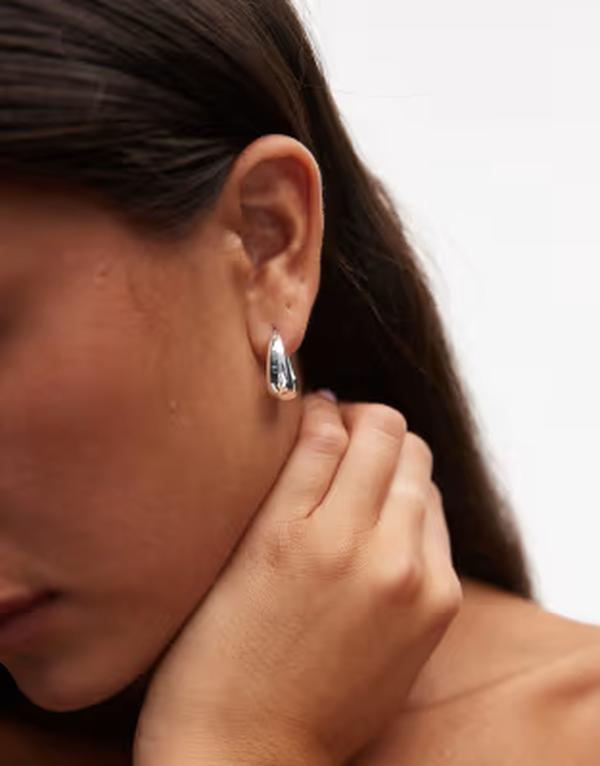 アルケット レディース アクセサリー ピアス・イヤリング ARKET square hoop earrings tone SILVER シルバー