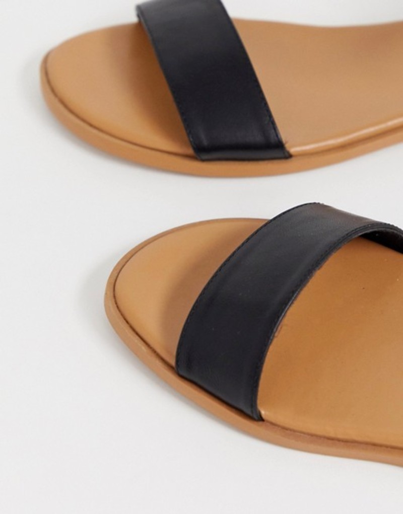 エイソス レディース サンダル シューズ ASOS DESIGN Wide Fit Viva flat sandals Black エイソス レディース サンダル シューズ ASOS DESIGN Wide Fit Viva flat sandals Black