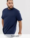デューク メンズ Tシャツ トップス Duke King Size t-shirt in navy Navy