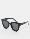 エイソス レディース サングラス・アイウェア アクセサリー ASOS DESIGN chunky flare cat eye sunglasses Black