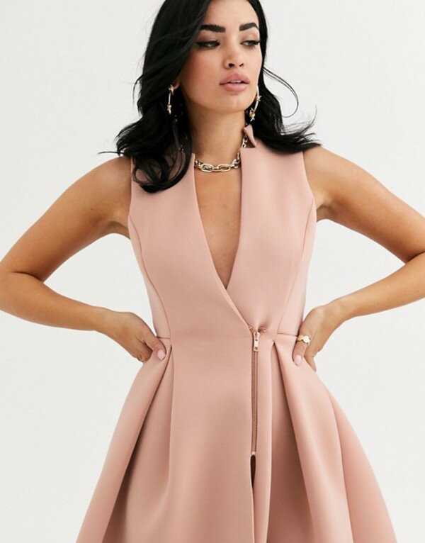 送料無料 サイズ交換無料 エイソス レディース Dress トップス ワンピース ワンピース Mahogany Rose Asos エイソス レディース ワンピース トップス Asos Design Tux Midi Prom Dress With Zip Detail Mahogany Rose Revida 店