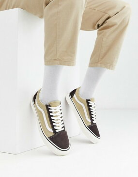 バンズ メンズ スニーカー シューズ Vans UA Old Skool 36 DX sneakers in brown (anaheim factory) og