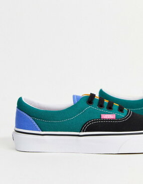 バンズ レディース スニーカー シューズ Vans Era Mix and Match sneakers in green multi Cadmium yell