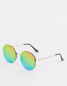 クアイオーストラリア レディース サングラス・アイウェア アクセサリー Quay Australia Atomic hexagonal sunglasses with rainbow lens Multi