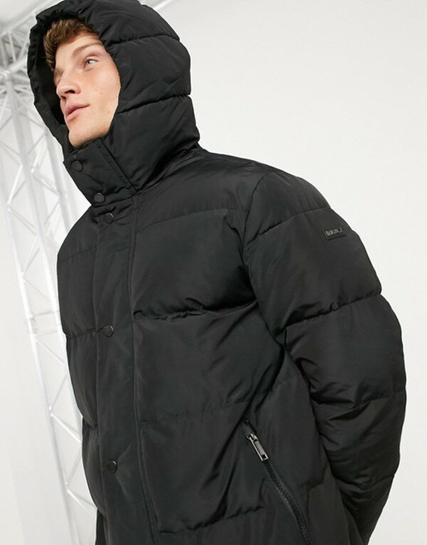 21春夏新色 ダナ キャラン ニューヨーク メンズ パーカー スウェット アウター Dkny Long Hooded Parka Puffer In Black Black 残りわずか Core5 Hayattedu Com