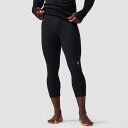 【送料無料】 バックカントリー メンズ カジュアルパンツ ボトムス Cedars Merino Midweight 3/4 Baselayer Bottom - Men's Black(4)