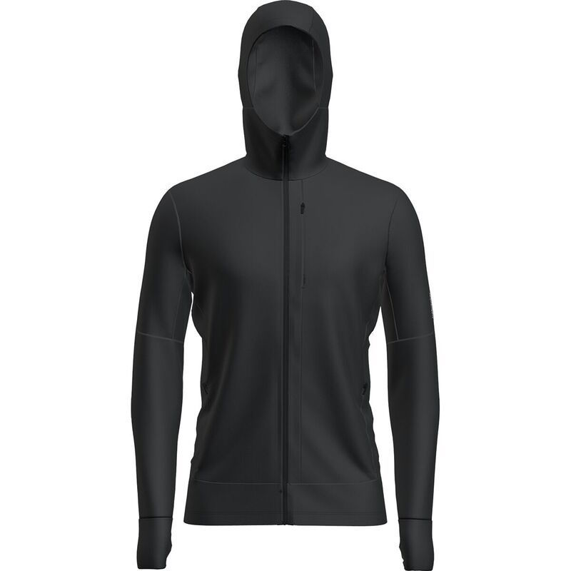 【送料無料】 アイスブレーカー メンズ Tシャツ トップス Merino 260 Quantum Long-Sleeve Zip Hoodie - Men's Black